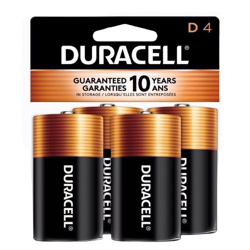 DURACELL D 4PK