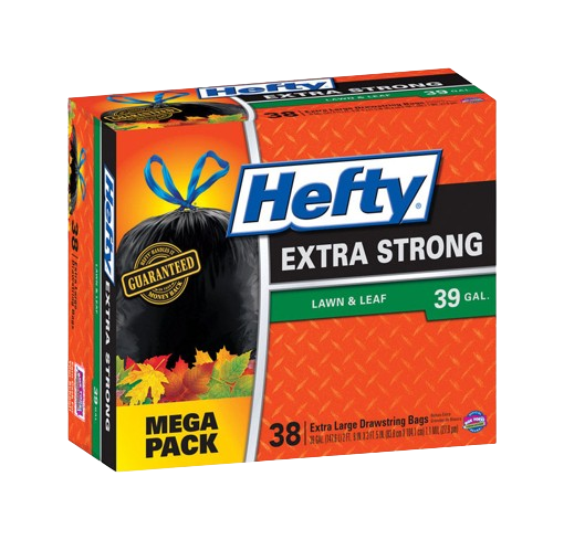 HEFTY 39GAL DRAWSTRING 38CT